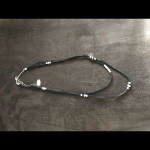 Black choker necklace